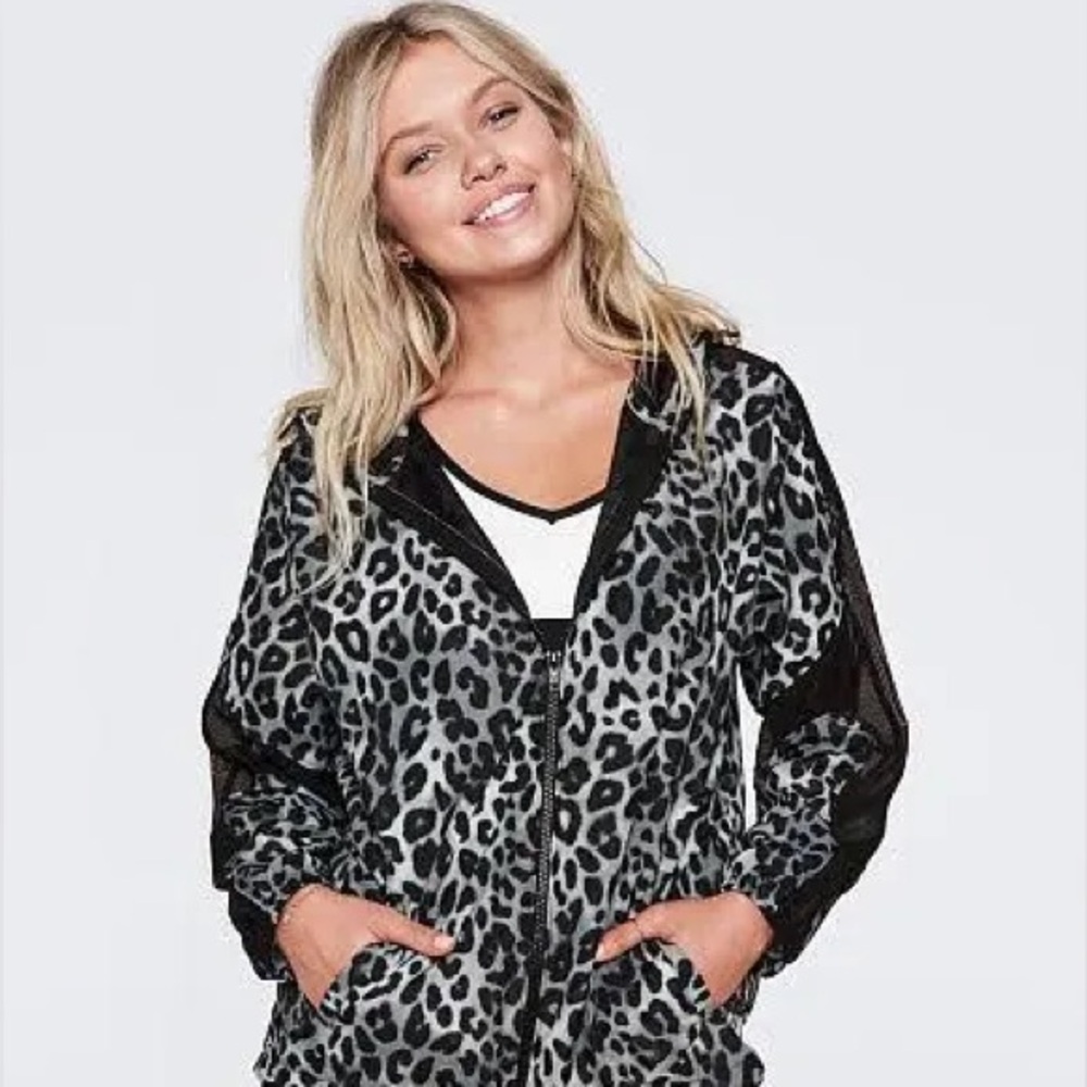 PINK Victoria's Secret Leopard Print Jacket